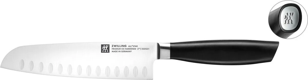 Santoku Mes - All Star - 180mm de Zwilling en Noir – photo produit