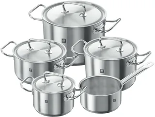 Twin Classic kookset 5-delig pannenset von Zwilling in Roestvrijstaal – Produktfoto 1 von 5