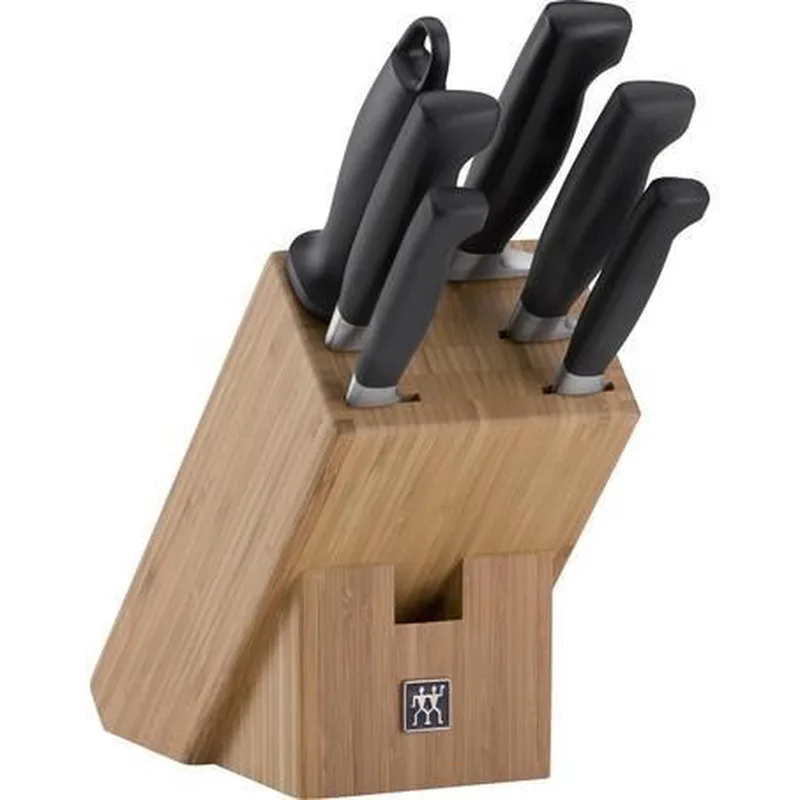 Zwilling Four Star messenblok 7-delig – bamboe by Zwilling in Inox – product photo