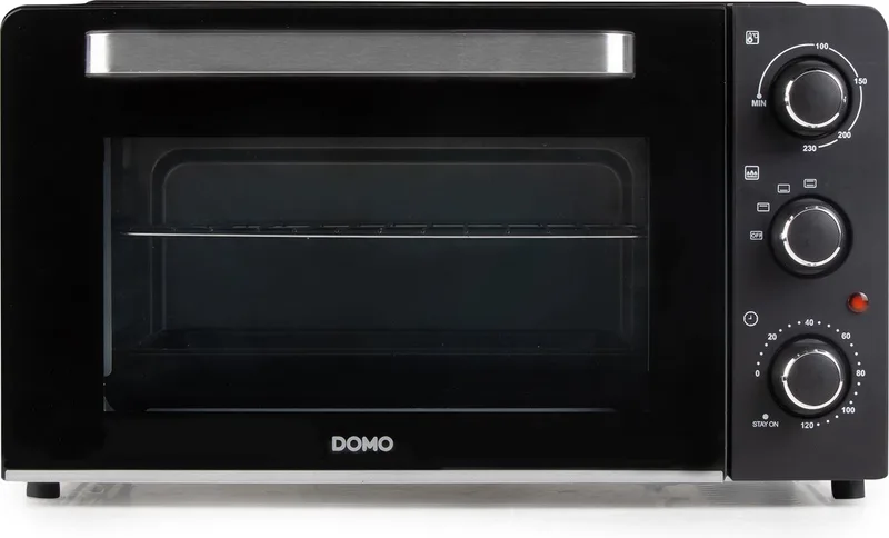 Oven 'Bake and Snack' - Vrijstaand - 28 L - 1500 W fra Domo i Sort – produktbillede 1 af 3
