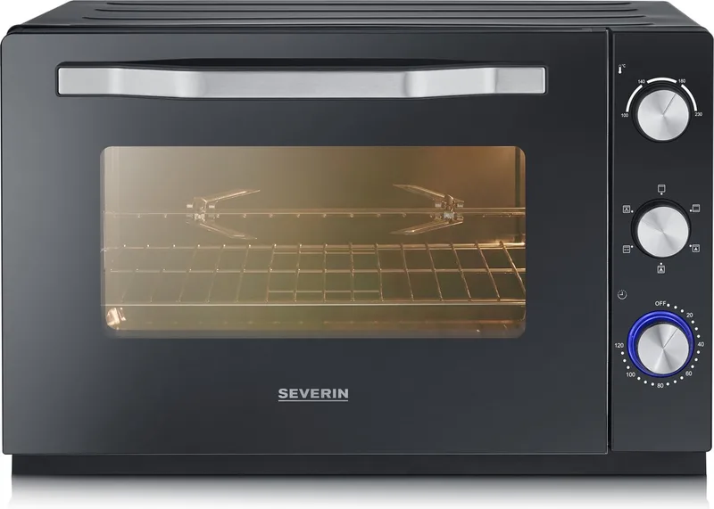 TO 2073 - Vrijstaande hete lucht Oven - Zwart by Severin in Zwart- Silver – product photo 1 of 3