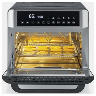 TO 9579 - Bak- en Braadoven - 25 Liter - 12-in-1 combinatie van Oven en Airfryer programma's - Zwart/Zilver van Severin in Zilverzwart – productfoto 2 van 2