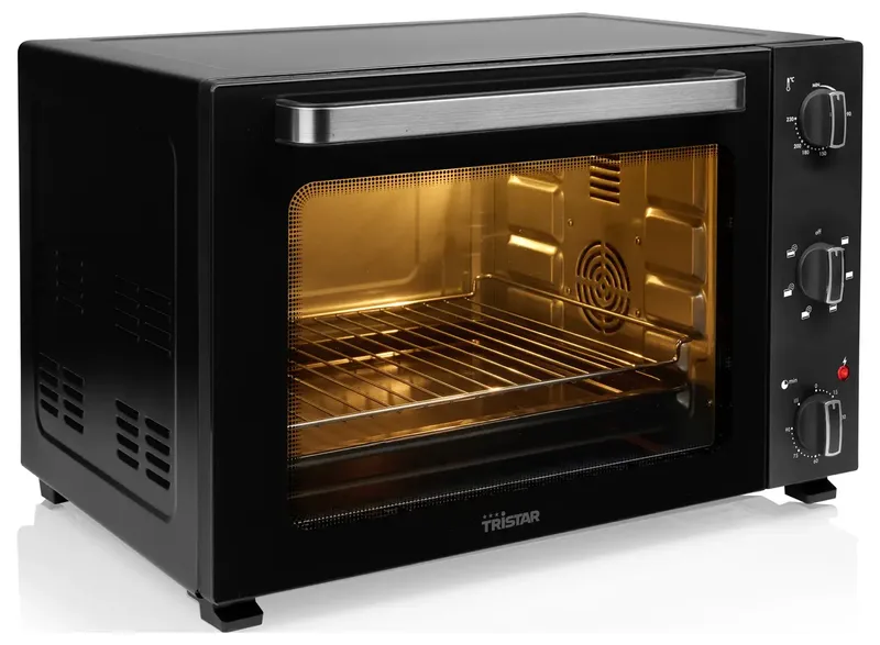 OV-3665 - Convectie Oven - 48L - 1800W - Vrijstaand - Zwart van Tristar in Zwat – productfoto 2 van 2