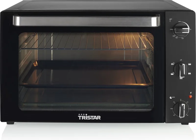 Freestanding oven OV-3640, baking oven 2000W, 60L, 90 to 230⁰C, 5 preset settings fra Tristar i Sort – produktbillede 1 af 2