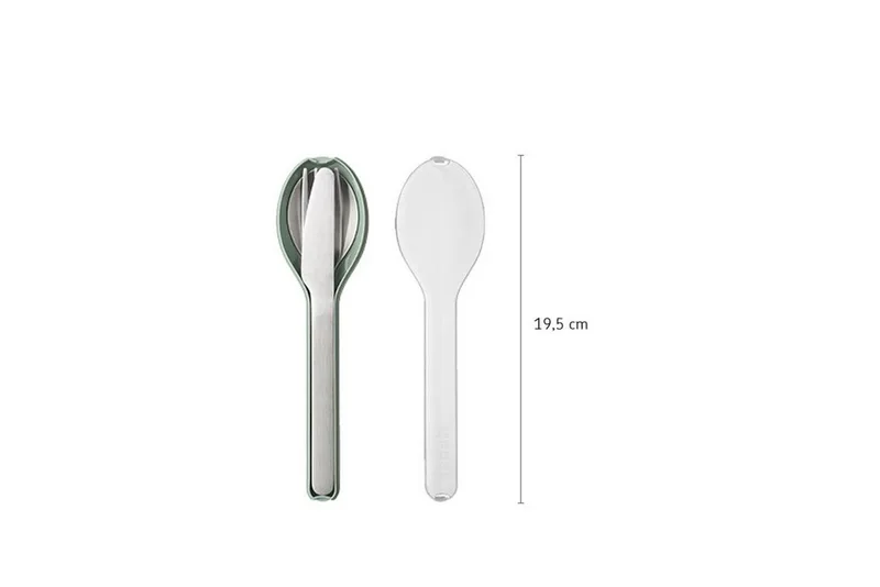 Besteck-Set Mepal Ellipse 3 pcs Besteck 3-teiliges Set van Mepal in Nordic blue – productfoto 3 van 5