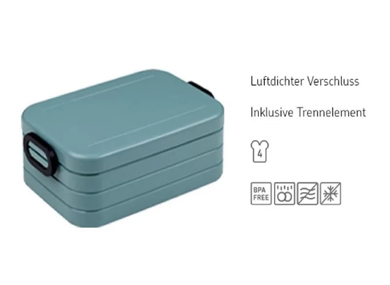 Lunchbox Lunchbox mit Trennwand und Trinkflasche 500 ml für Mealprep, Vivid Mauve, kohlensäuregeeignet, auslaufsicher, bruchfestes Material van Mepal – productfoto 2 van 5