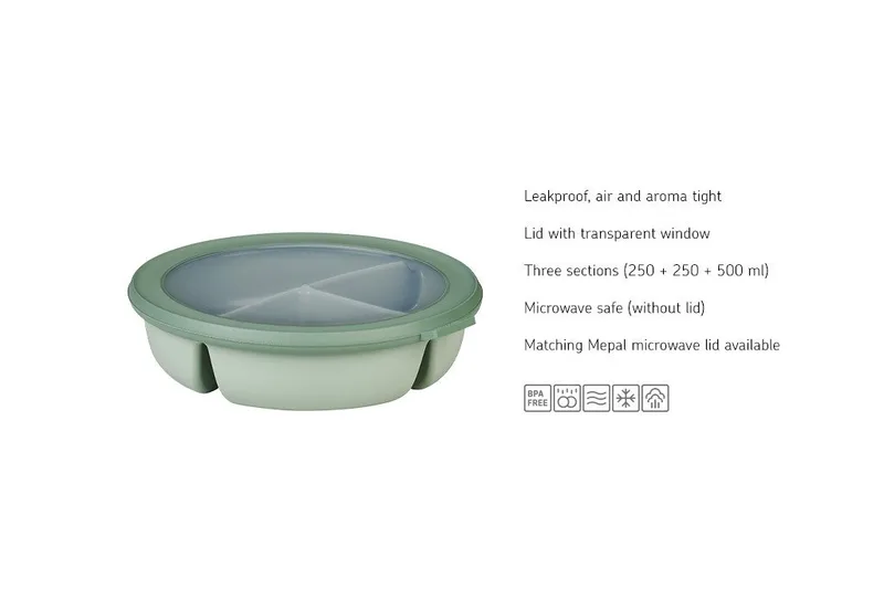Lunchbox Mepal Cirqula 1 l Bento Schüssel - Vivid lilac van Mepal – productfoto 2 van 5