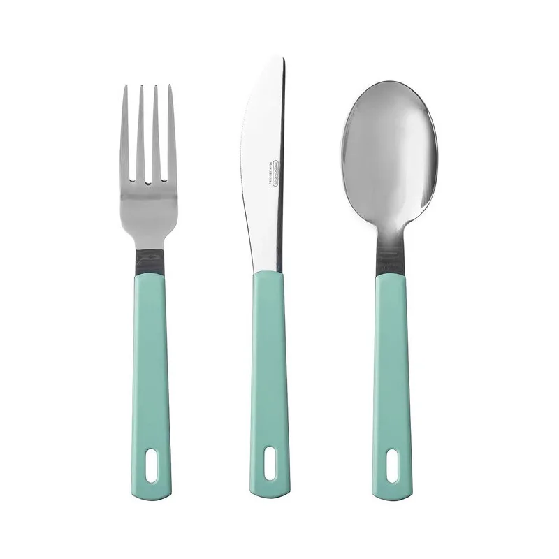 Mepal 3-teiliges Besteck-Set, Kunststoff, Nordisches Grün von Mepal – Produktfoto