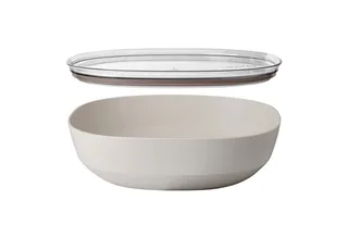 Schale Silueta Servierschale mit Deckel 4000 ml, Kunststoff, (1x Schale, 1-tlg) van Mepal in Wit – productfoto 2 van 2