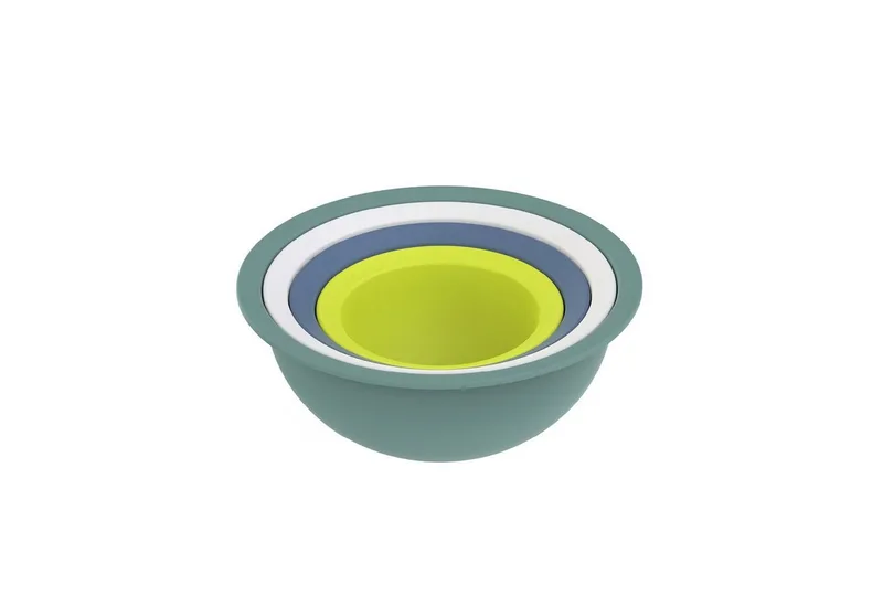 Rotho Caruba schalenset- 4 delige - 3 kommen 1 tot 4,8 l en 1 zeef 3L van Rotho Babydesign in Meerkleurig – productfoto 1 van 5