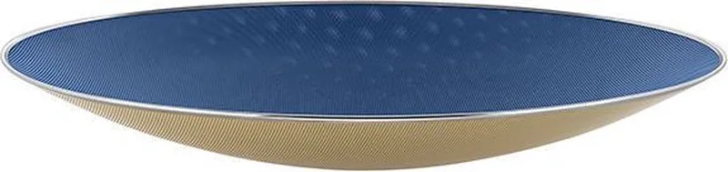 Alessi-Fruitschaal-Cohncave-SC01/49-Centerpiece-Special-Edition van Alessi in Champagne-gold en donkerblauw – productfoto