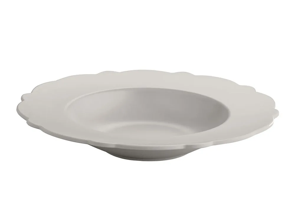 Dressed Air - Diep bord 23cm melamine Lichtgrijs de Alessi – photo produit