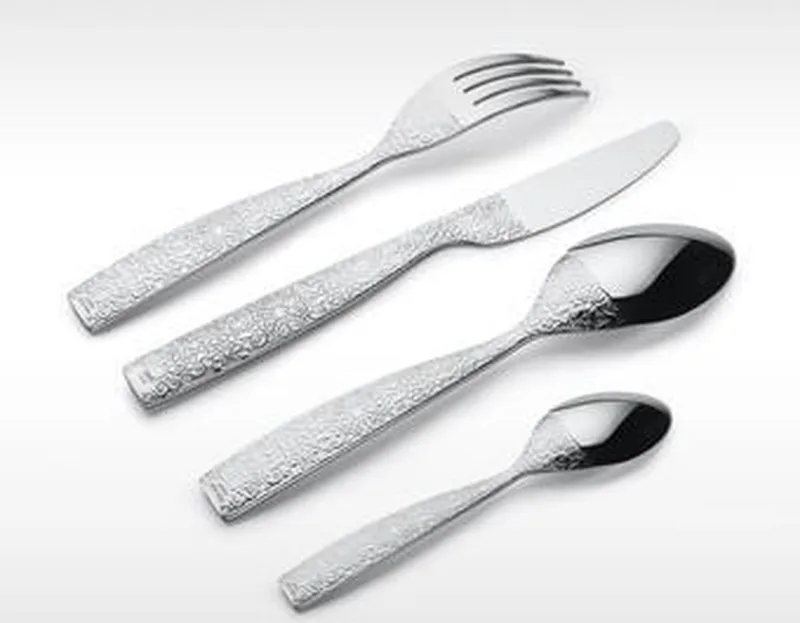 Dressed - Bestekset 12 persoons 75-dlg von Alessi in Silber – Produktfoto