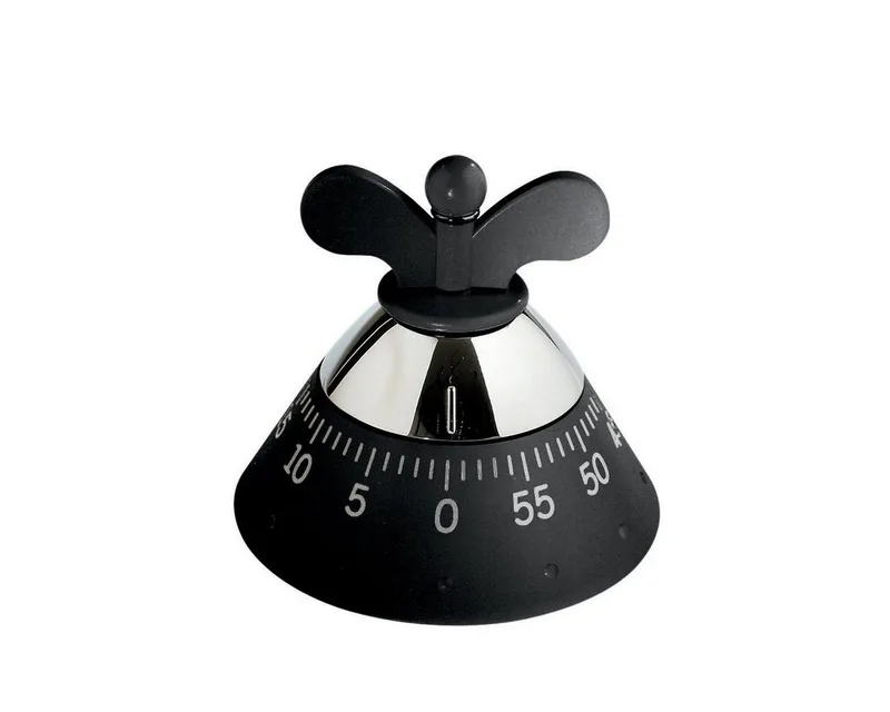 Eierwekker keukentimer van Alessi in Zwart – productfoto