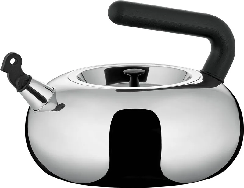 Fluitketel Bulbul - 2.5 liter - Achille Castiglioni - AC100 von Alessi in Silber – Produktfoto