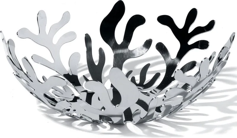 fruitschaal "Mediterraneo" (doorsnee 21) van Alessi in Zilver – productfoto