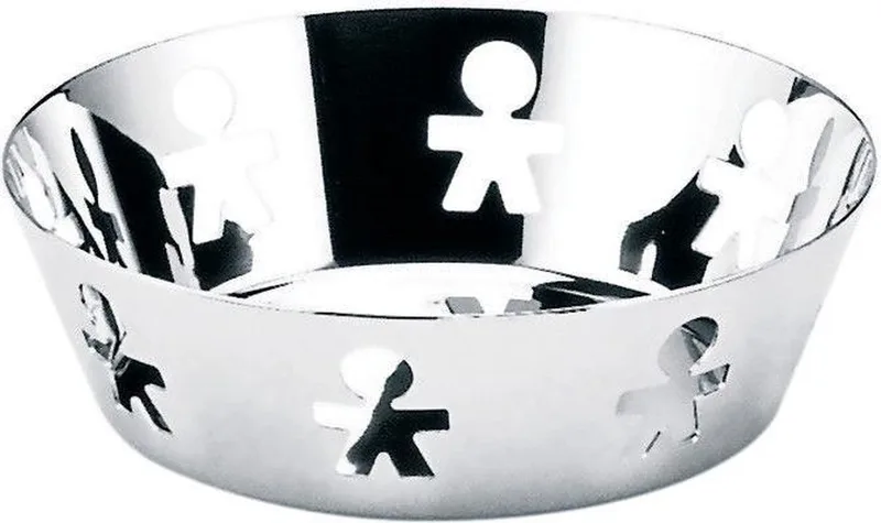 Girotondo pierced basket - Schaal - Zilver fra Alessi i Zilvergrijs – produktbillede
