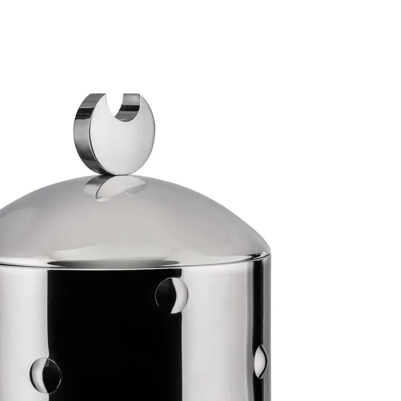 Kalisto Voorraadpot 1,1 l - rvs/aluminium van Alessi in Zilver – productfoto 2 van 3