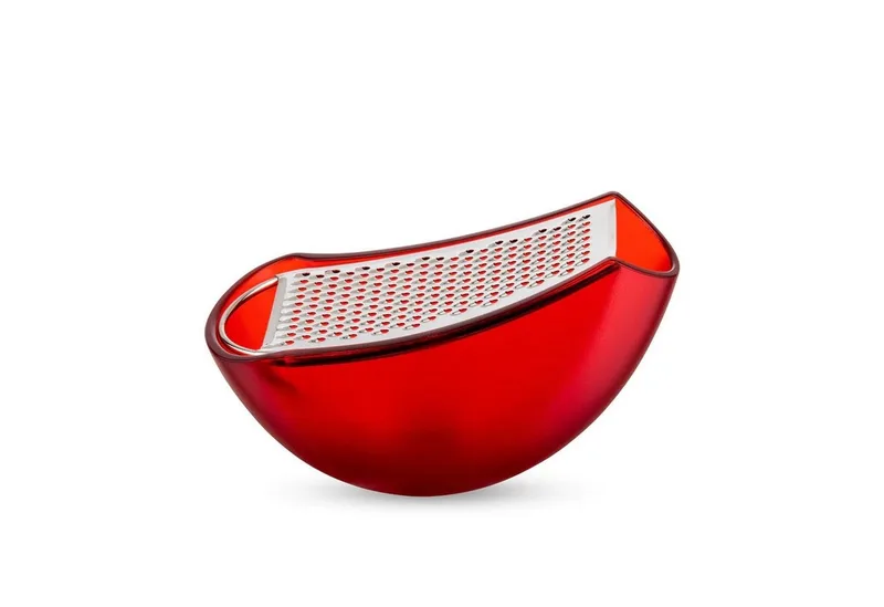 Kaasrasp Parmenide, roestvrij staal, thermoplastische hars van Alessi in Rood – productfoto