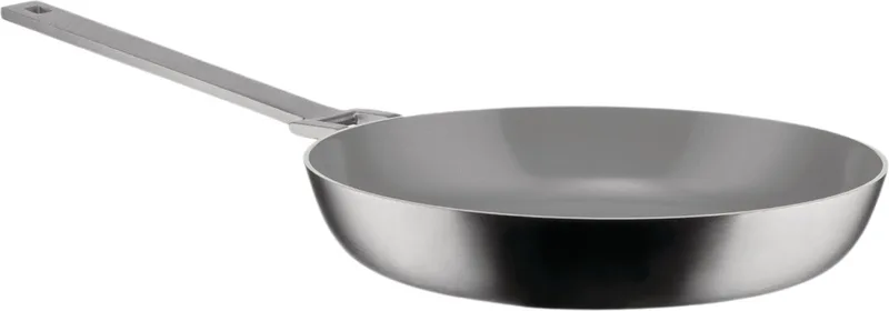 Koekenpan Convivio - DC110/24 - ø 24 - keramische anti-aanbaklaag by Alessi in Silver – product photo