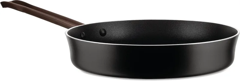 Koekenpan Edo - PU113/28 B - ø 28 cm - door Patricia Urquiola - Standaard anti-aanbaklaag de Alessi en Noir – photo produit
