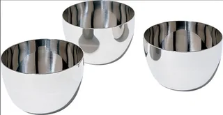 Mami kom, roestvrij staal (set van 3) van Alessi in Zilver – productfoto 1 van 2