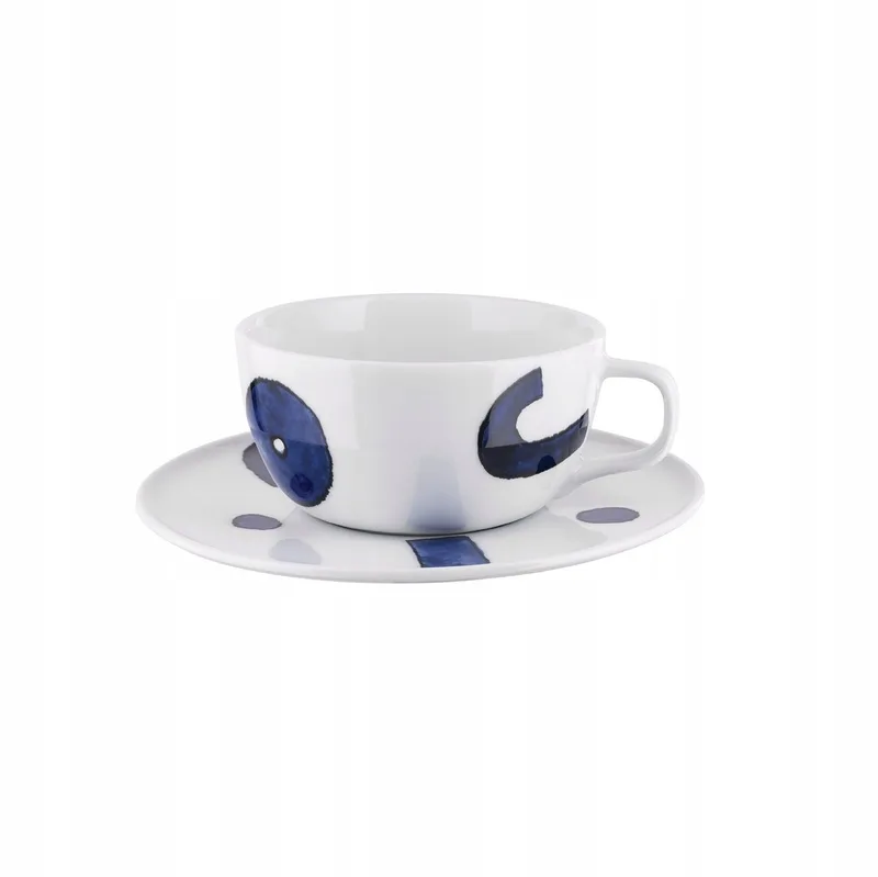 Merkloze Porseleinen Theekop met Schotel, 240 ml by Alessi in White – product photo