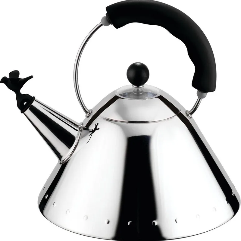 Michael Graves Fluitketel - 2,0 l van Alessi in Zwart – productfoto