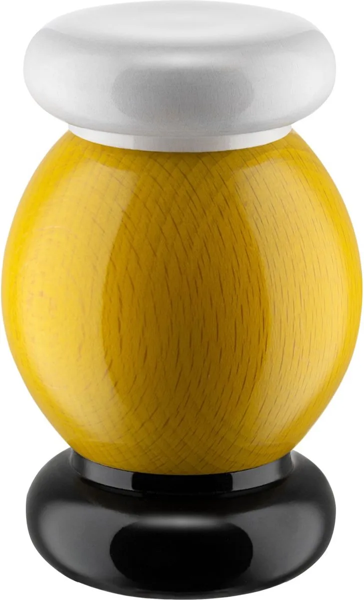 Pepermolen Bol Twergi Geel van Alessi in Wit – productfoto