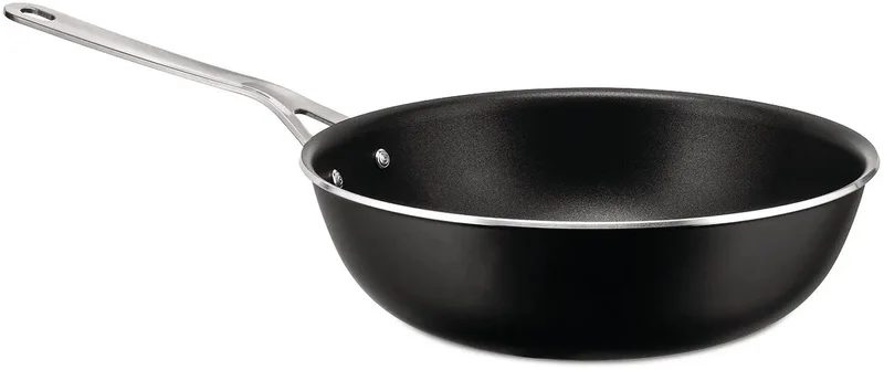 Pots&Pans-Hapjespan-28-cm-Keramische Toplaag von Alessi in Schwarz – Produktfoto