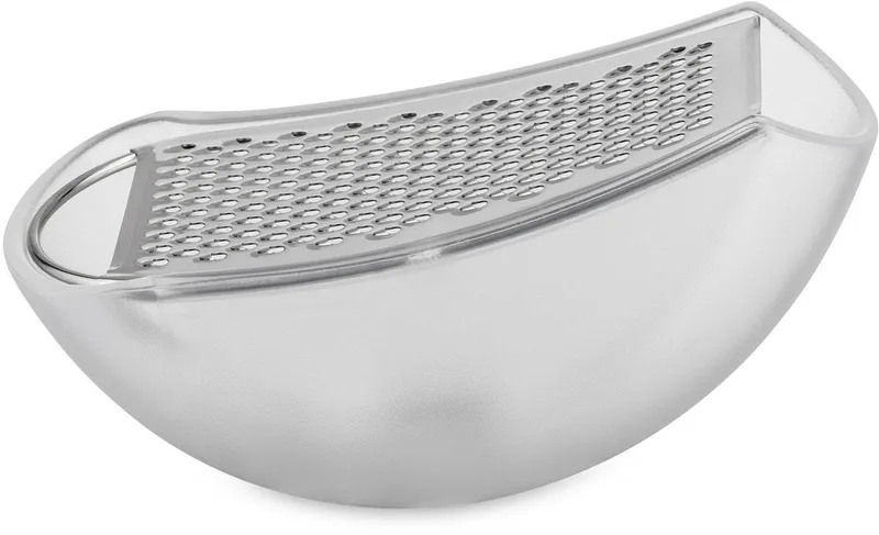 Rasp - met opvangbakje - Parmenide - AARU01 I - Ivoor - door Alejandro Ruiz van Alessi in Wit – productfoto