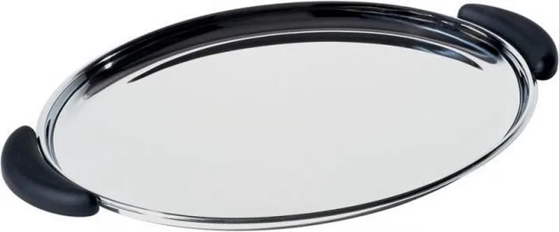 Serveerschaal/Dienblad Bombé - rvs by Alessi in Zilvergrijs – product photo