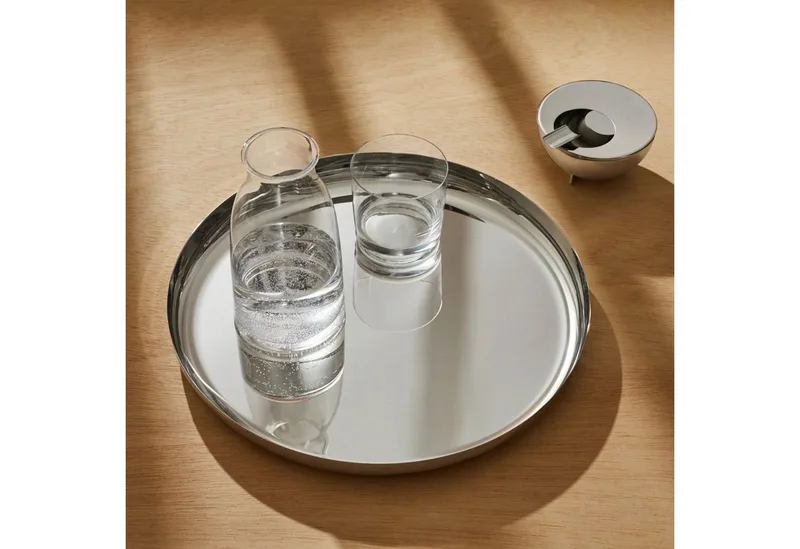 Tablett JM14/35 glänzend poliert, Edelstahl fra Alessi i Sølv – produktbillede 3 af 3