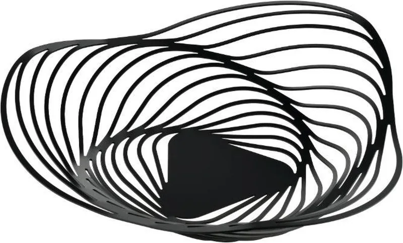 Trinity Obstschale 43 cm Schwarz von Alessi in Schwarz – Produktfoto