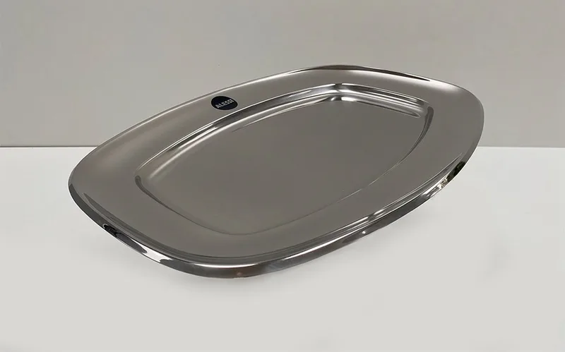 Vlakke Schaal-RVS-40x28 cm. by Alessi in Gepolijst staal – product photo