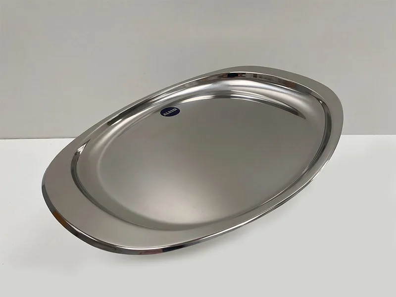 Vlakke Schaal-RVS-41x 28.5 cm de Alessi en Gepolijst rvs – photo produit