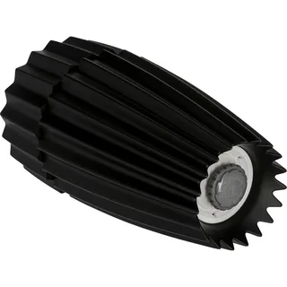 William Alsop & Federico Grazzini - Grind Zout / Pepermolen - Aluminium - Black van Alessi in Zwart – productfoto 2 van 2