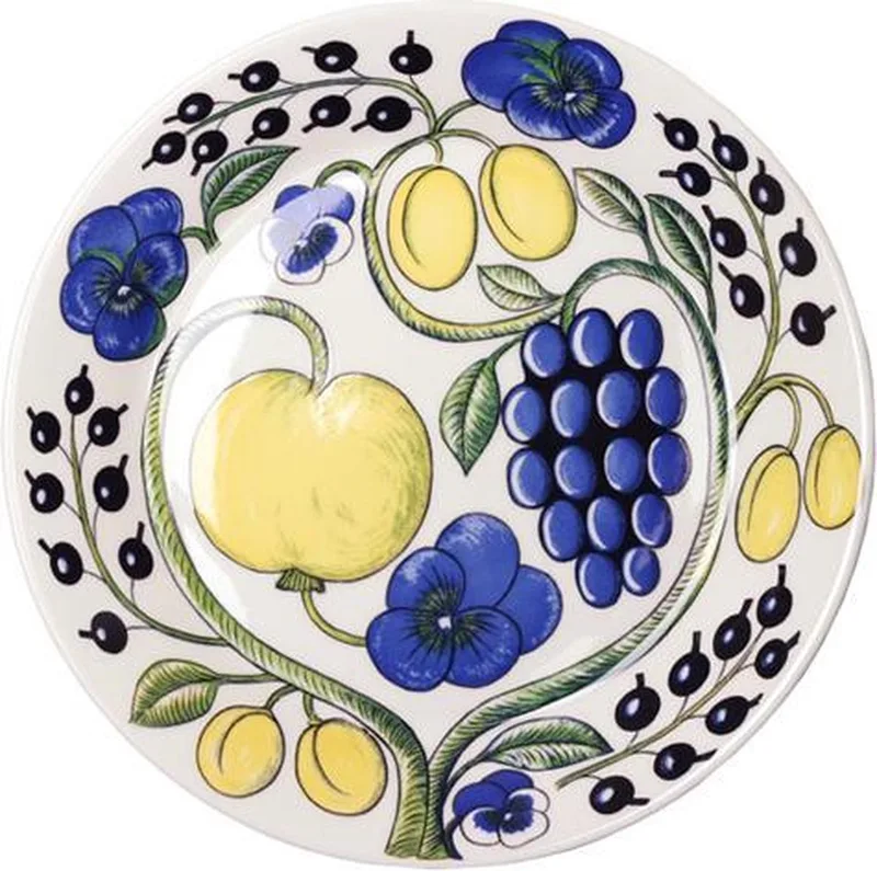 Paratiisi Teller Ø21cm Blau von Arabia in Blau – Produktfoto