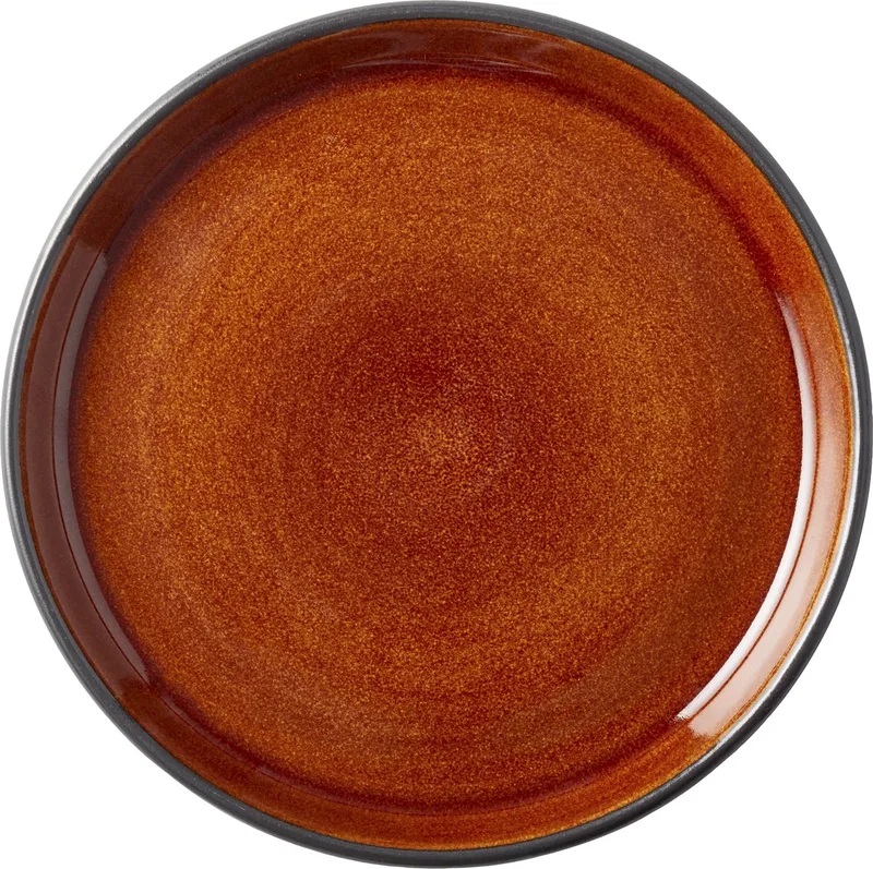 Gastro Bord Dia. 17 x 2,0 cm Zwart/Amber by Bitz in Black, Amber – product photo