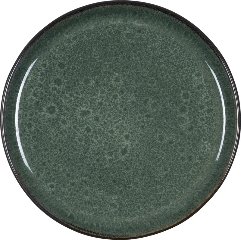 Gastro Bord Dia. 21 x 2,0 cm Zwart/Groen de Bitz en Noir, Vert – photo produit