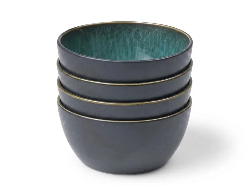 Gastro Kom zwart/groen 14cm set van 4 by Bitz in Green – product photo