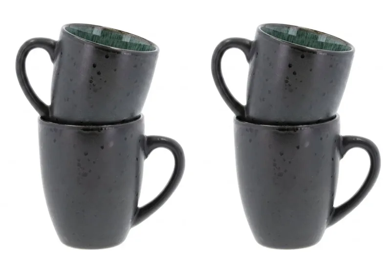Gastro Mok 30cl zwart/groen set van 4 by Bitz in Green – product photo