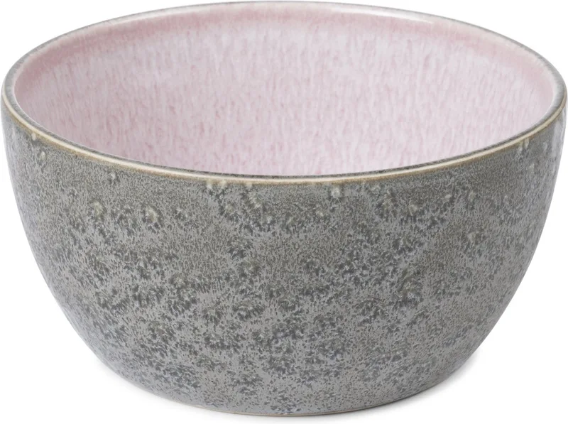 Kom Dia. 14 x 7 cm Grijs/Light pink fra Bitz i Grå, Light pink – produktbillede