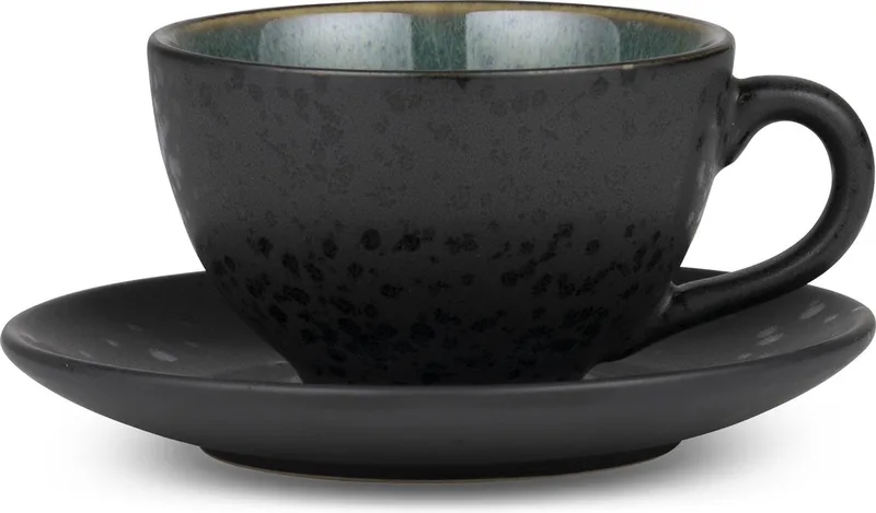 Bitz Tasse mit Untersetzer schwarz Grün von Bitz in Schwarz, Grün – Produktfoto