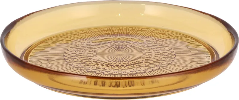Kusintha Glazen bord Dia 18 cm von Bitz in Amber – Produktfoto