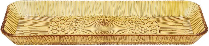 Kusintha Serveerschaal rechthoekig 38 x 14 x 3 cm by Bitz in Amber – product photo