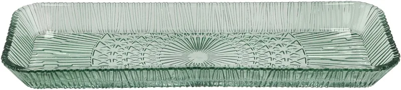 Kusintha Serveerschaal rechthoekig 38 x 14 x 3 cm Groen de Bitz en Vert – photo produit