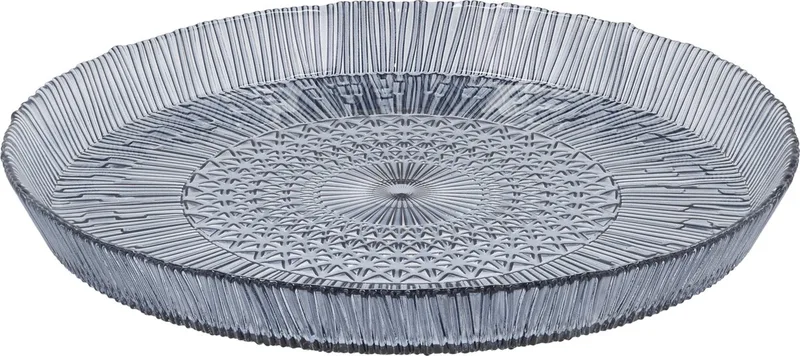Kusintha Serveerschaal rond Dia 30 x 3 cm Blauw de Bitz en Bleu – photo produit