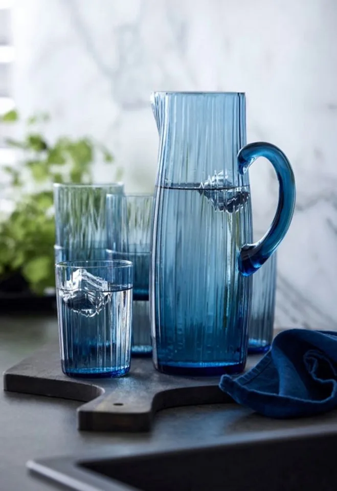 Kusintha Wasserglas 28cl 4er Pack Blau von Bitz in Blau – Produktfoto 3 von 3