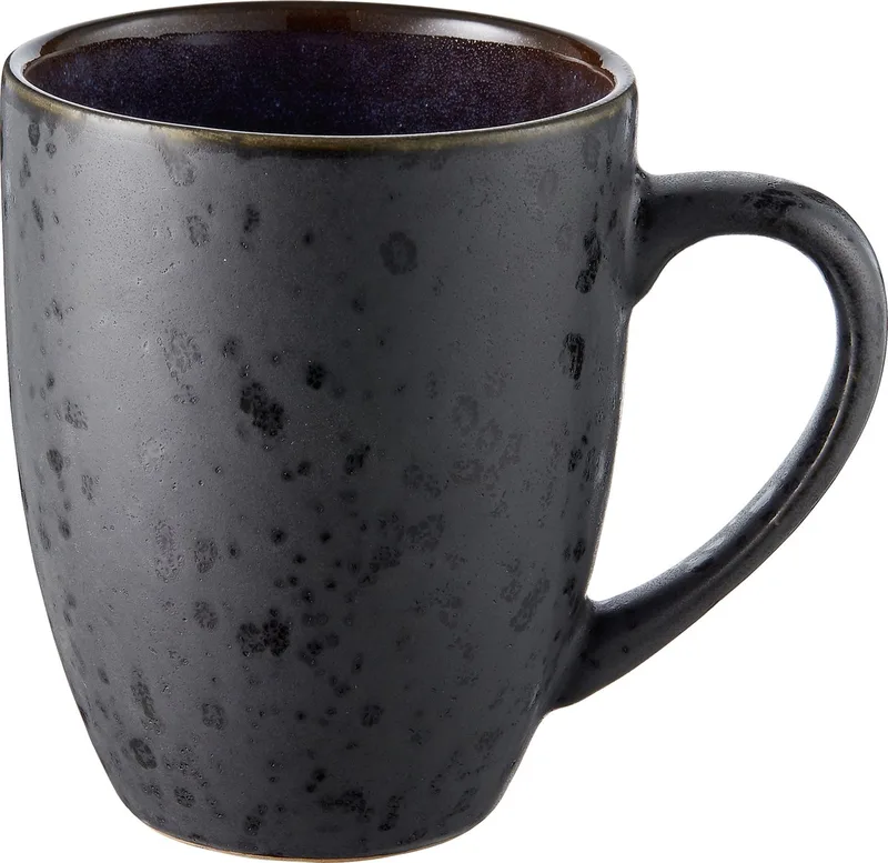 Mok Dia. 8 x 10 cm 30 cl Zwart/Donkerblauw de Bitz en Noir, Bleu foncé – photo produit